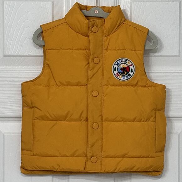 Janie & Jack X Disney Mickey Mouse Winter Warm Puffer Vest 18 - 24 Months - Picture 1 of 9